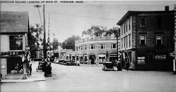 Hingham Square Looking Up Main Street